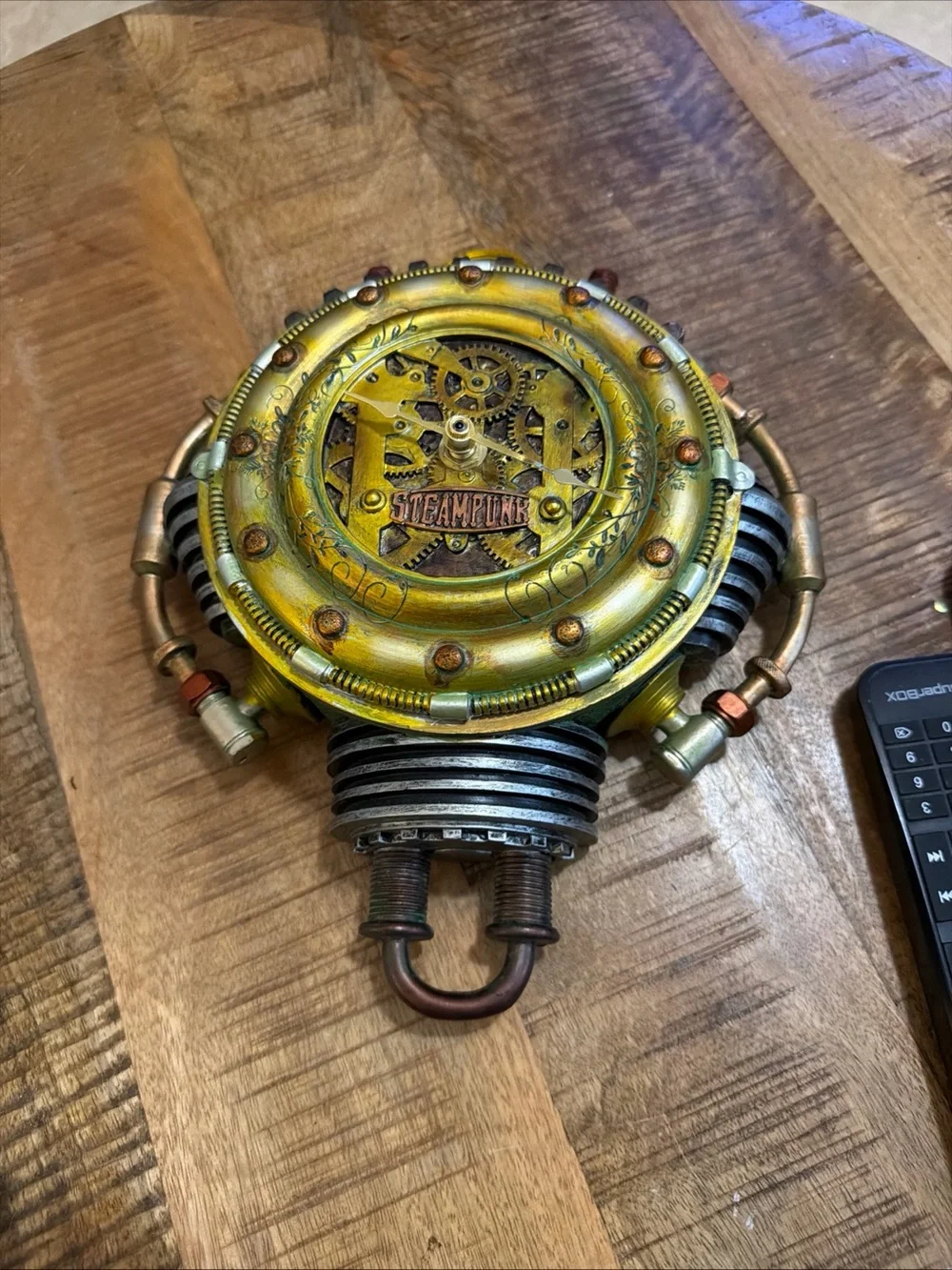 Pacific Steampunk Wall Clock Industrial Novelty Father’s Day Battery Powered